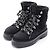 Timeless Botas Boa de Suede Matelassé Chanel Negro - vista 3
