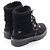 Timeless Botas Boa de Suede Matelassé Chanel Negro - vista 5