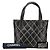 Timeless Borsa a spalla in agnello con cuciture selvagge Chanel Coco Mark Nero - vista 11