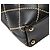 Timeless Borsa a spalla in agnello con cuciture selvagge Chanel Coco Mark Nero - vista 7