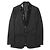 Céline Celine Woll-Tuxedo-Jacke Schwarz - Ansicht 11