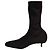 Stivaletti Balenciaga Knife in Tela Nera e Spandex Nero - vista 7