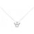 Autre Marque Diamant-Halskette aus Au750 Weißgold mit Krone Silber