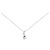 Autre Marque Collana in oro bianco Au750 con zaffiro e diamante Argento