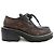 Scarpe Derby in pelle della linea Bobourin di Louis Vuitton Marrone Nero