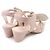 Sandálias de couro Chanel G35297 Rosa - vista 3