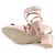 Sandálias de couro Chanel G35297 Rosa - vista 7
