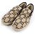 Mocassini Mouton Horsebit con logo GG di Gucci Beige