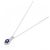 Autre Marque Collana in Zaffiro e Diamante Pt900/Pt850 Argento - vista 2