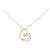 Autre Marque Collana con diamante a forma di cuore Au750 D'oro