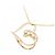 Autre Marque Collana con diamante a forma di cuore Au750 D'oro - vista 3