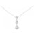 Autre Marque Collana in diamante in oro bianco Au750 a forma di fiore Argento