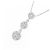 Autre Marque Collana in diamante in oro bianco Au750 a forma di fiore Argento - vista 3