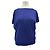 Leetha Top de cachemira azul