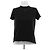 Camiseta de algodón negra Courreges Negro