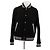 Saint Laurent Giacca varsity nera in lana Nero