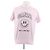 Camiseta de algodón rosa Ganni