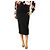 Rochas Falda midi negra - talla UK 12 Negro