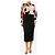 Rochas Falda midi negra - talla UK 12 Negro - vista 2