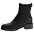 Valentino Botas Chelsea Rockstud negras - talla EU 37 Negro