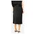 Stella Mc Cartney Falda midi de cuero sintético negro con estampado de cocodrilo - talla UK 10 - vista 3