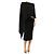 Erika Cavallini Blusa asimétrica negra - talla L Negro