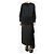 Jil Sander Saia midi assimétrica preta - tamanho UK 14 Preto - vista 2
