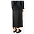 Jil Sander Saia midi assimétrica preta - tamanho UK 14 Preto - vista 3