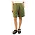 Autre Marque Grüne elastische Leinen-Shorts - Größe UK 12