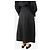 Autre Marque Falda midi negra lavada - talla L Negro - vista 3