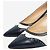 Manolo Blahnik Navy Leder-Pumps mit Kitten-Heel - Größe EU 41,5 Marineblau - Ansicht 3