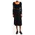 Sea New York Schwarze Culottes mit Gürtel - Größe UK 6 - Ansicht 2