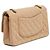 Chanel 2002 Borsa a Spalla Timeless Classica Double Flap in Pelle Jersey Beige - vista 4