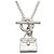 Hermès Collana Amuleto Donna Hermes Kelly Argento 925