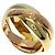 Anello Trinity di Cartier Rosa Bianco Giallo