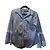 Camisa de algodón a rayas Lauren Ralph Lauren con puños de encaje Blanco Azul