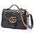 Borsa a spalla mini GG Marmont di Gucci Nero
