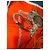 Hermès Seidenschal Orange Reitermotiv 90x90 Mehrfarben - Ansicht 5