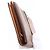 Hermès Hermes Bearn Soufflé Leather Bi-fold Long Wallet Brown Orange - view 3