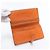 Hermès Hermes Bearn Soufflé Leather Bi-fold Long Wallet Brown Orange - view 5