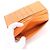 Hermès Hermes Bearn Soufflé Leather Bi-fold Long Wallet Brown Orange - view 6