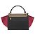 Céline Borsa a mano Trapeze CELINE in pelle scamosciata 2 in 1 Rosa Beige Auth ka3552A - vista 3