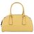 PRADA Bolso de mano de cuero amarillo dorado Auth mr2207 - vista 13