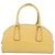PRADA Bolso de mano de cuero amarillo dorado Auth mr2207 - vista 2