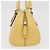 PRADA Bolso de mano de cuero amarillo dorado Auth mr2207 - vista 4
