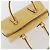PRADA Bolso de mano de cuero amarillo dorado Auth mr2207 - vista 6