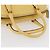 PRADA Bolso de mano de cuero amarillo dorado Auth mr2207 - vista 7