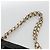 CHANEL Choco Bar Schultertasche aus lackiertem Leder Beige Silber CC Auth BA11764A - Ansicht 8