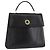 Borsa a mano CÉLINE Circle in pelle nera e oro Auth BAZ793V Nero D'oro