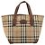 Borsa a mano in tela Nova Check Burberrys marrone oro Auth BA11552 D'oro - vista 13